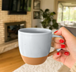 Matte Ceramic Latte Mug, Bohemian Style - Image 2