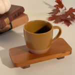 Matte Ceramic Latte Mug, Bohemian Style