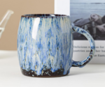 Large-Capacity Kiln-Change Glaze Mug, Ergonomic Handle