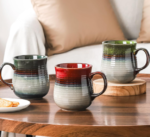 Handmade Large Ceramic Coffee Mug, Grey-Blue Glaze - Image 2