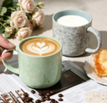 Modern-Style Ceramic Mug Set (4-Piece) With Handles - Image 2