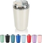 Leak-Proof Vacuum-Insulated Stainless Steel Travel Tumbler With Lid