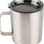 Double-Walled Vacuum-Insulated Stainless Steel Coffee Mug With Handle