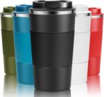 Reusable Insulated Stainless Steel Travel Tumbler With Leak-Proof Lid