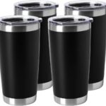 Bulk Double-Walled Vacuum-Insulated Stainless Steel Tumbler With Lid