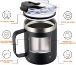 Insulated Stainless Steel Travel Coffee Mug With Flip Lid - Image 2