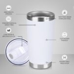 Powder-Coated Double-Walled Insulated Stainless Steel Tumbler With Lid - Image 2