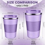 Leak-Proof Vacuum-Insulated Stainless Steel Coffee Mug With Lid - Image 2