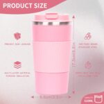 Leak-Proof Portable Vacuum-Insulated Stainless Steel Coffee Mug - Image 2